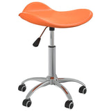 Vidaxl salonkruk kunstleer oranje
