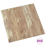 Vidaxl Dielen selbst -adhäsiv 55 ST 5,11 m² PVC Braun