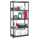 VIDAXL-LAGER RAKE 5-LAYER 91.5X45.7X185 CM KLASTIK SCHLABLICH