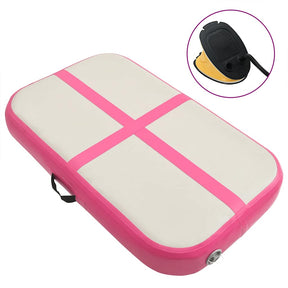 Vidaxl Gymnastics Matte mit Pumpen aufblasbar 60x100x15 cm PVC Pink