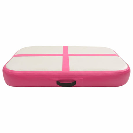 Vidaxl gymnastics mat with pump inflatable 60x100x20 cm PVC pink