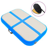 Vidaxl gymnastics mat with pump inflatable 60x100x20 cm PVC blue