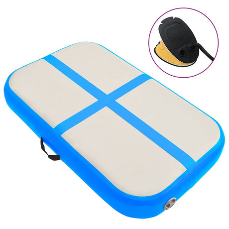 Vidaxl gymnastics mat with pump inflatable 60x100x20 cm PVC blue