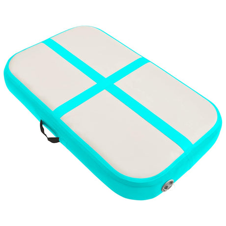Vidaxl gymnastics mat with pump inflatable 60x100x20 cm PVC green