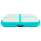 Vidaxl gymnastics mat with pump inflatable 60x100x20 cm PVC green