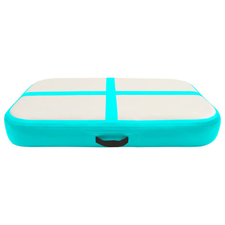 Vidaxl gymnastics mat with pump inflatable 60x100x20 cm PVC green