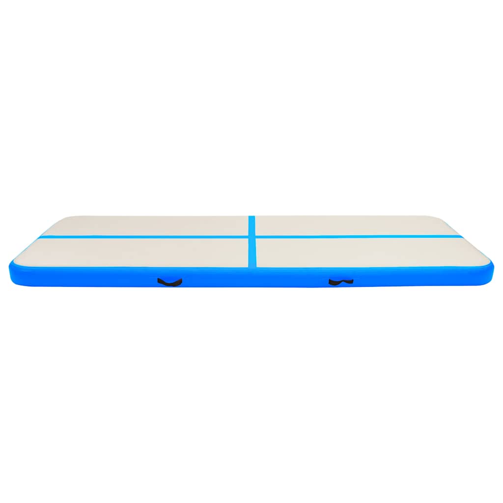 Vidaxl Gymnastics Matte mit Pumpenblasable 300x100x15 cm PVC Blau