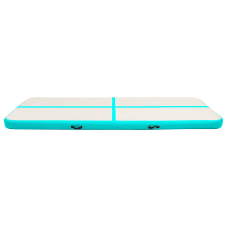 Vidaxl Gymnastics Matte mit Pumpen aufblasbar 300x100x15 cm PVC Grün