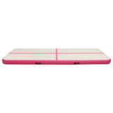 Vidaxl Gymnastics Matte mit Pumpen aufblasbar 400x100x15 cm PVC Pink
