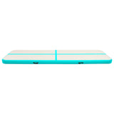 Vidaxl Gymnastics Matte mit aufblasbarer Pumpe 600x100x15 cm PVC Grün