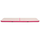 Vidaxl Gymnastics Matte mit Pumpen aufblasbar 800x100x15 cm PVC Pink