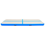 Vidaxl Gymnastics -Matte mit Pumpen aufblasbar 300x100x20 cm PVC Blau
