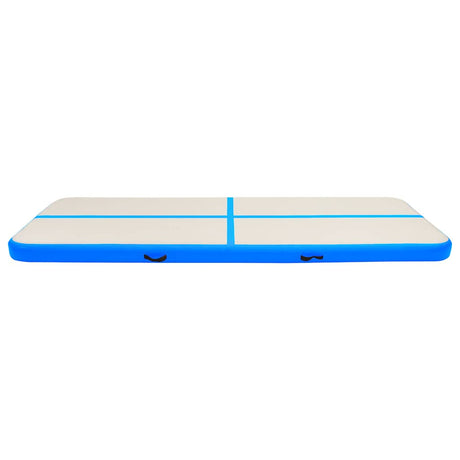 Vidaxl Gymnastics -Matte mit Pumpen aufblasbar 300x100x20 cm PVC Blau
