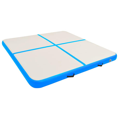 Vidaxl Gymnastics Matte mit Pumpen aufblasbar 200x200x10 cm PVC Blau