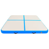 VidaXL Gymnastikmatte mit Pumpe aufblasbar 200x200x20 cm PVC Blau