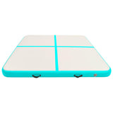 Vidaxl Gymnastics Matte mit Pumpen aufblasbar 200x200x20 cm PVC Grün