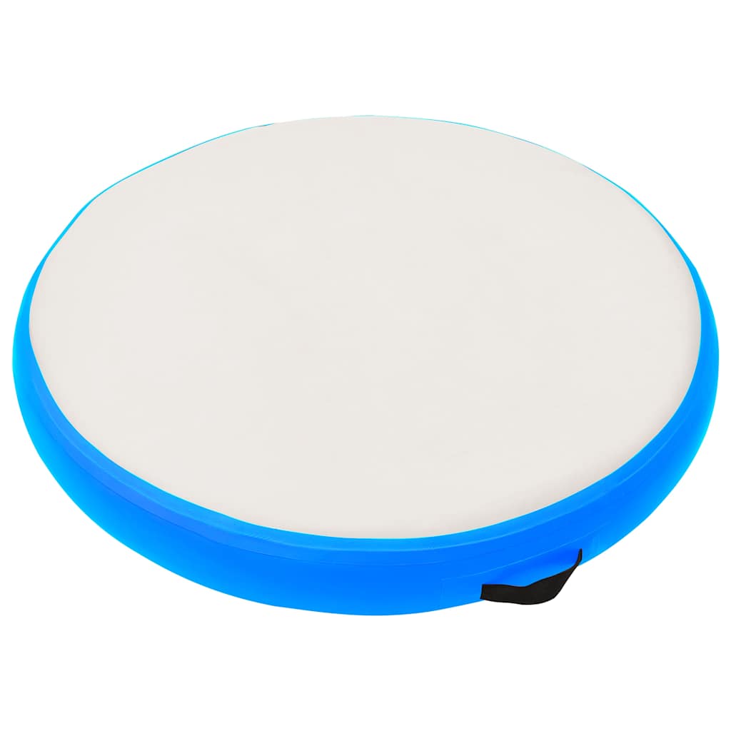 Vidaxx Gymnastikmatte mit Pumpe aufblasbar 100x100x10 cm PVC blau
