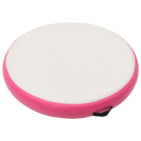 VidaXL Gymnastikmatte mit Pumpe aufblasbar 100x100x15 cm PVC rosa