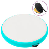 VidaXL Gymnastikmatte mit Pumpe aufblasbar 100x100x20 cm PVC Grün
