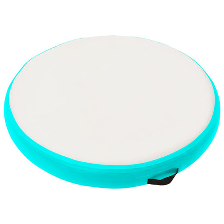 VidaXL Gymnastikmatte mit Pumpe aufblasbar 100x100x20 cm PVC Grün