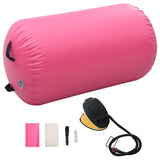 Vidaxl Gymnastics Rolle mit Pumpen aufblasbar 100x60 cm PVC Pink