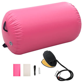 Vidaxl Gymnastics Rolle mit Pumpen aufblasbar 100x60 cm PVC Pink