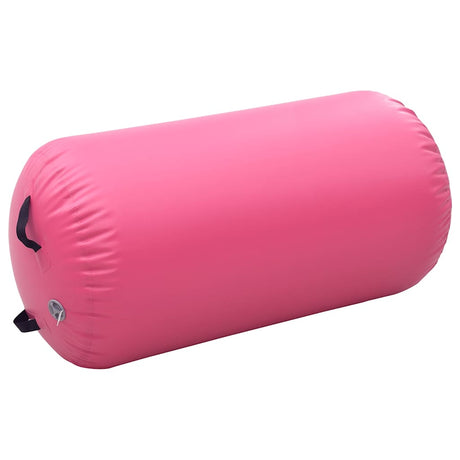 VIDAXL Gymnastics Rolle mit Pumpen aufblasbar 120 x 90 cm PVC Pink