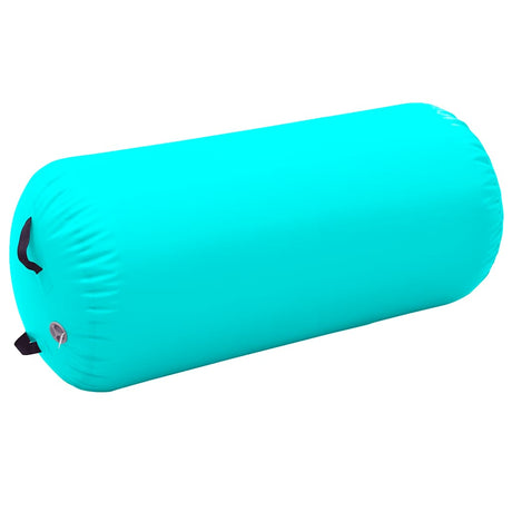 VIDAXL Gymnastics Rolle mit Pumpen aufblasbar 120 x 90 cm PVC Grün