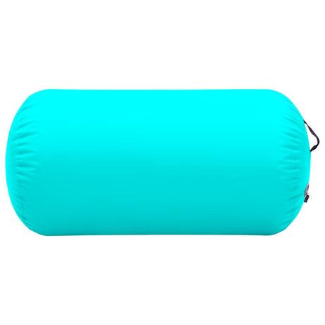 VIDAXL Gymnastics Rolle mit Pumpen aufblasbar 120 x 90 cm PVC Grün