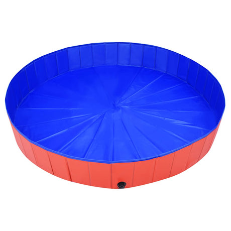 Vidaxl Dog Swimmingpool zusammenklappbar 200x30 cm PVC Rot