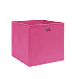 VIDAXL -Speicherboxen 4 PCs 28x28x28 cm Nicht -verwobenes Stoff rosa