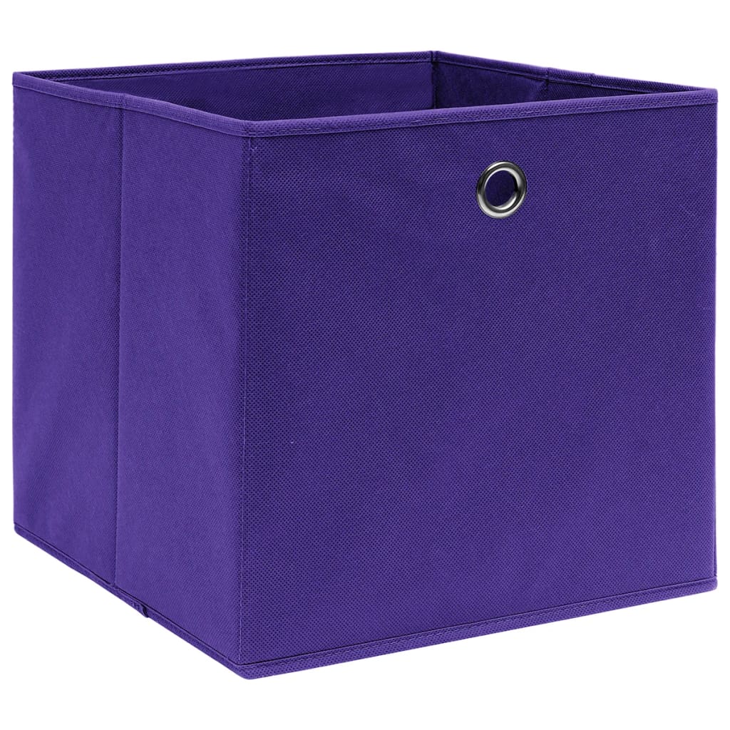 Vidaxx Aufbewahrungsboxen 10 Stück 28x28x28 cm Vliesstoff lila