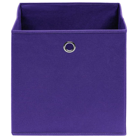 Vidaxx Aufbewahrungsboxen 10 Stück 28x28x28 cm Vliesstoff lila