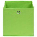 VIDAXL -Speicherboxen 4 PCs 28x28x28 cm Nicht gewohntes Gewebe Grün grün