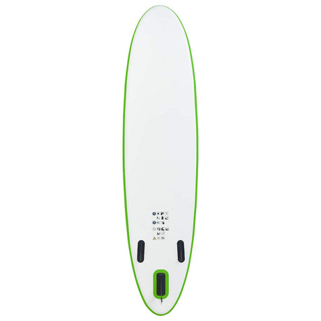 Vidaxl Stand Up Paddleboard Set aufblasbares Grün und Weiß