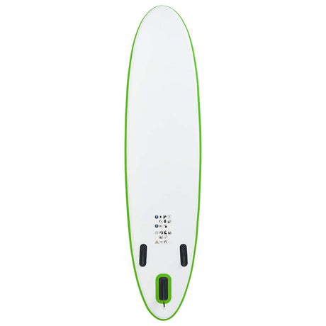 Vidaxl Stand Up Paddleboard Set aufblasbares Grün und Weiß