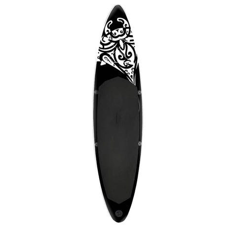 Vidaxl Stand Up Paddleboard Set aufblasbare 305x76x15 cm Schwarz