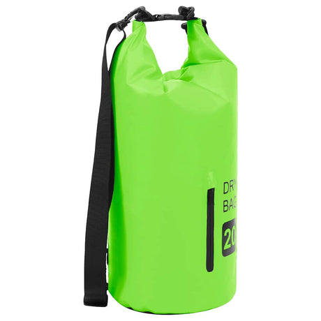 Vidaxl drybag met rits 20 l pvc groen