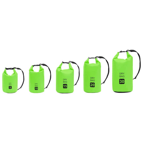 Vidaxl drybag 30 l pvc groen