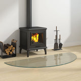 VIDAXL -Glasplatte für Kamin halbe 1200 x 500 mm
