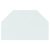 VIDAXL Glassplatten Kamin hexagonal 80x50 cm