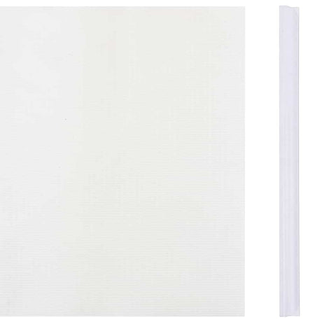 Vidaxl Garden Screen 35x0.19 M PVC Weiß