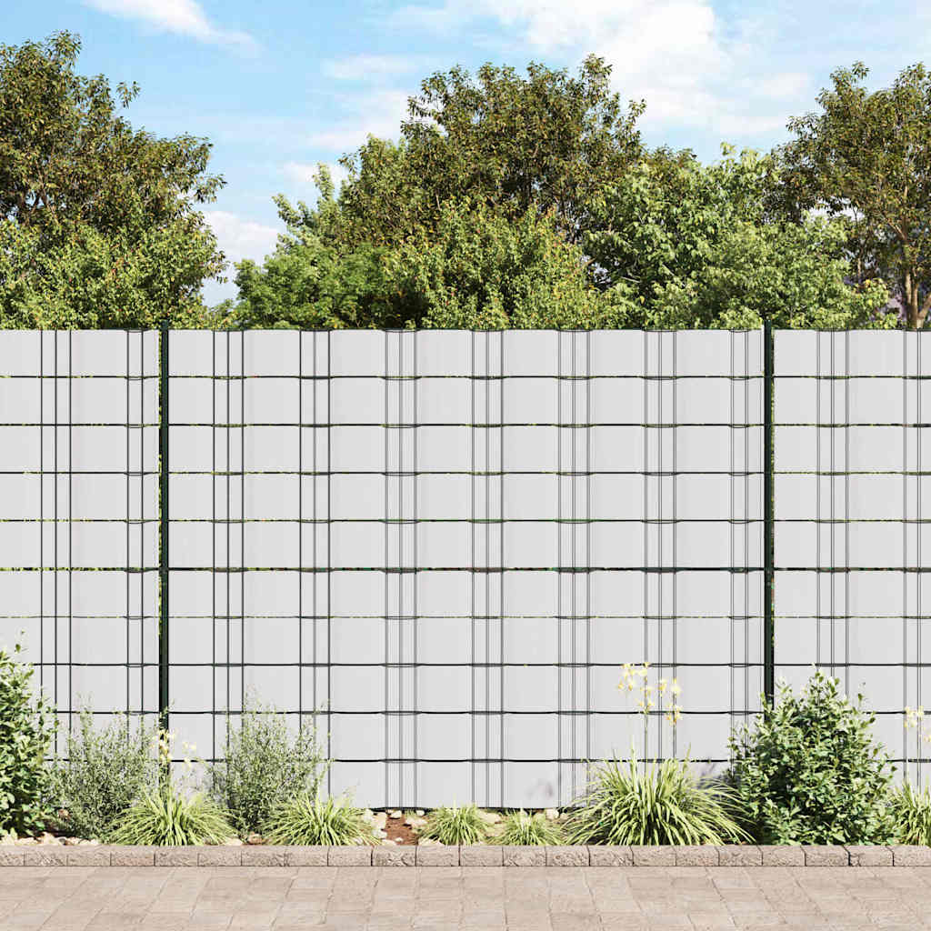 Vidaxxl Garten-Sichtschutz 70x0,19 m PVC weiß