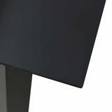 Vidaxl tuintafel 80x80x74 cm staal en glas zwart
