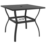 Vidaxl tuintafel 81,5x81,5x72 cm staal antraciet