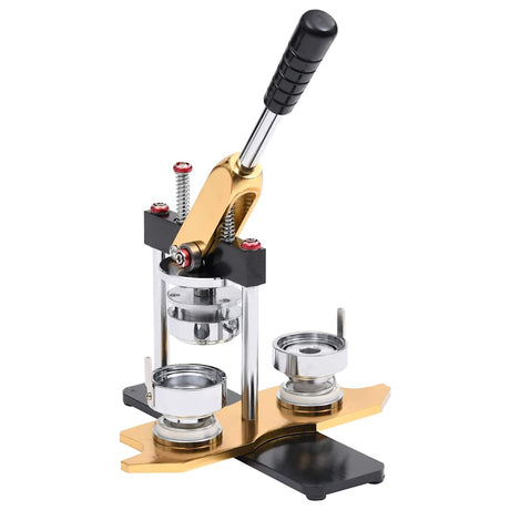 VidaXL Buttonmaschine Rotationsstanze mit 500 Stück Buttonteilen 44 mm
