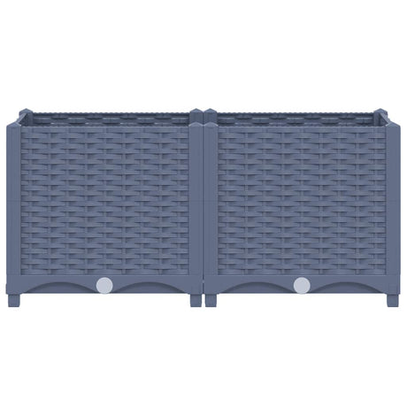 VIDAXL -Pflanzer Insert 80x40x38 cm Polypropylen