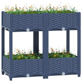 VIDAXL -Pflanzer erhöhte 80 x 40 x 71 cm Polypropylen