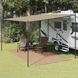 Vidaxl Zelt Teppich 250x450 cm Taupe