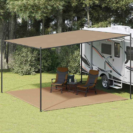 Vidaxl Zelt Teppich 400x400 cm Taupe
